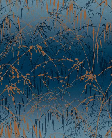 [120380-Sample] Meadow Grass French Navy And Copper (120380) – Muestra