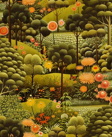 [127925-Sample] Arley Garden Dusk Green (127925) – Muestra