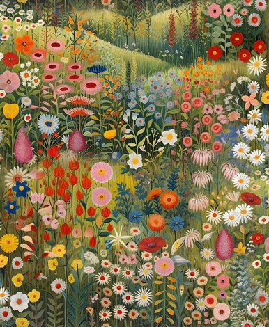 [127926-Sample] Glenwhan Wildflower Summer Green (127926) – Muestra