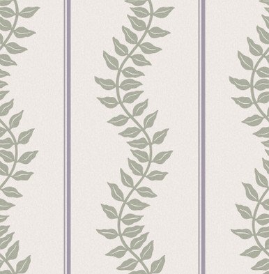 [130293-Sample] Laurel Leaf Stripe Mauve & Sage Grey (130293) – Muestra