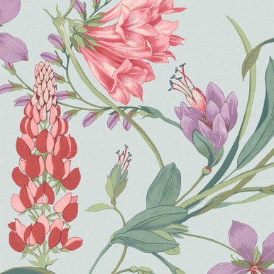 [131672-Sample] Botanists Scroll Duck Egg Blue (131672) – Muestra