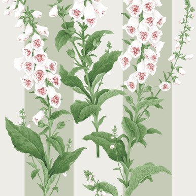 [130309-Sample] Floxglove Stripe Sage Green (130309) – Muestra